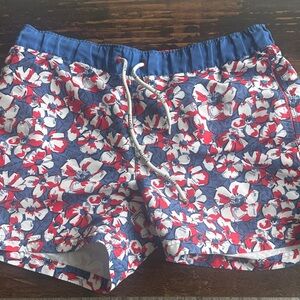 Tommy Hilfiger Floral Men's Shorts - Red, White, and Blue